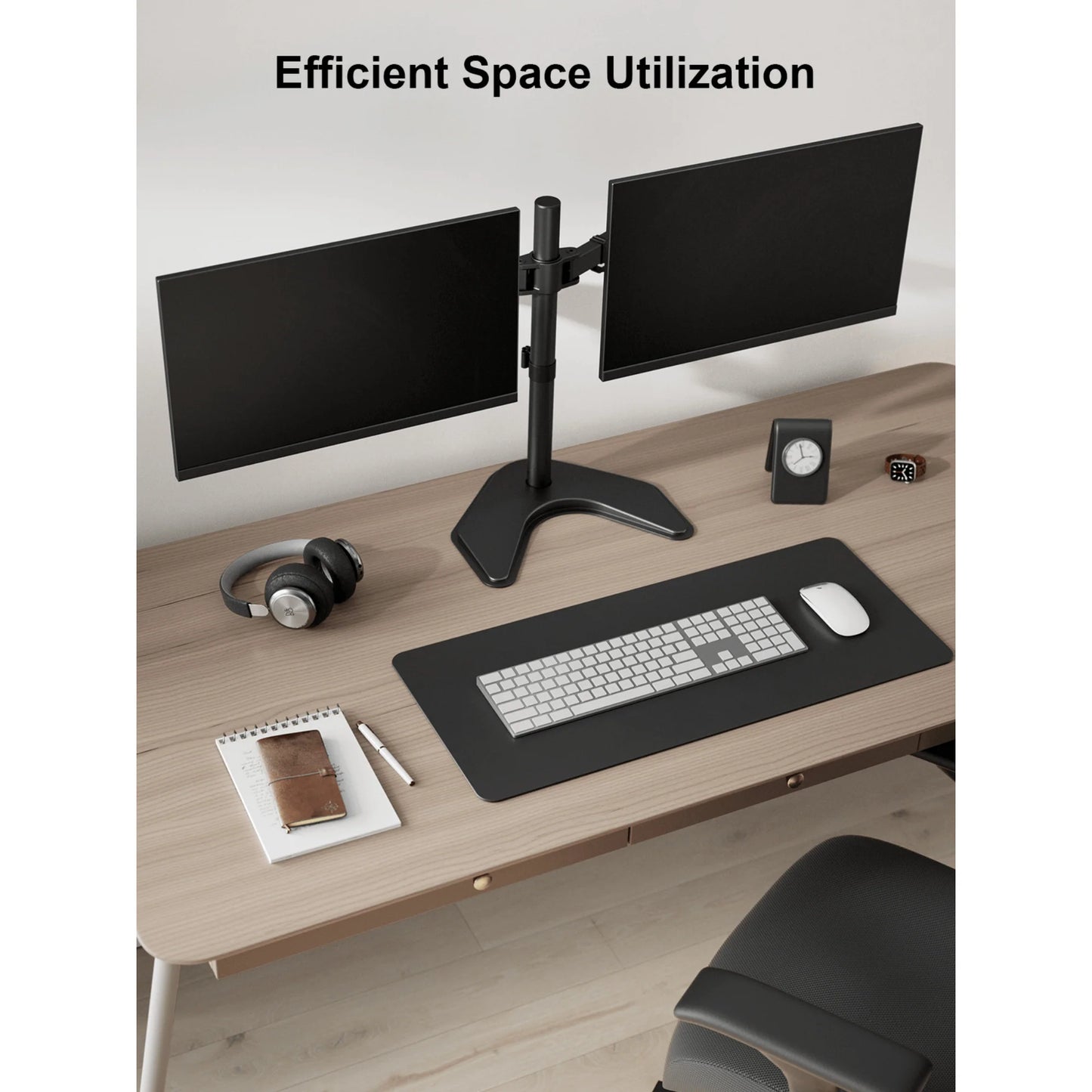 Ergoav Motion Desk Stand for Dual Monitors 13" to 27" up to 22Lbs